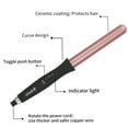 thumbnail image 2 of QHDJE adjustable temperature rotatable power cord curling wand, constant temperature hair care, professional 25mm/1inch curling iron with a pair of clip , 1 glove, 2 of 10