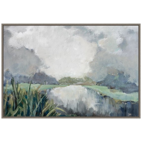 Amanti Art River Passage Framed Canvas Wall Art Print