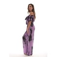 thumbnail image 2 of Riviera Sun Rayon Crepe Tie Dye Jumpsuit 21893-WHT-M (Lilac, Small), 2 of 3