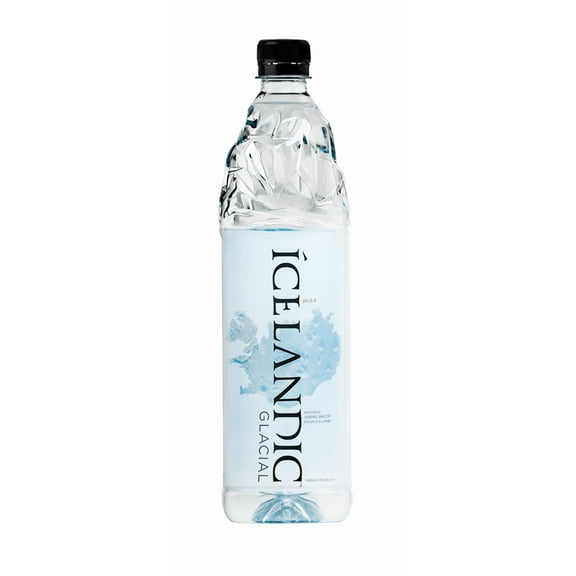 Icelandic Glacial Natural Alkaline Spring Water, 1 Liter, Single Plastic Bottle