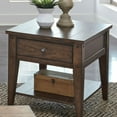 thumbnail image 2 of Lake House Dark Brown Wood End Table, 2 of 6