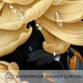 thumbnail image 3 of Bee Waterproof Shower Curtain Set with Hooks and Printed Design - Bathroom Decoration for Shower Curtains, 3 of 5