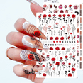 thumbnail image 1 of 6 Sheets Flower Nail Art Stickers, Spring Rose Nail Decals 3d Self Adhesive Design Charm, 1 of 5