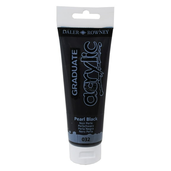 Daler-Rowney Graduate Acrylic, 120ml Tube, Pearl Black
