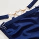 thumbnail image 3 of Gibobby Calzoncillos sexy Tanga para mujer europea y americana, ropa interior sin de cintura con de amor sexi y pajarita(Azul,CH), 3 of 5