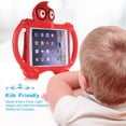 thumbnail image 5 of Kids Case for iPad 9.7,iPad 6th/5th Gen Case 2018/2017,iPad Air 2 Kids Case,iPad Air Case,iPad Pro 9.7 Case,Lightweight Shockproof EVA Silicone Protective Handle Stand Kids Friendly Cute Case,Red, 5 of 6