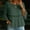 Green women boho tops a1, variant on Women Summer Round Neck 3/4 Sleeve Lace Trim Flowy Boho Casual Pullover Tops Dressy Casual Loose Blouses Fall Shirts Clothes, Black 2XL