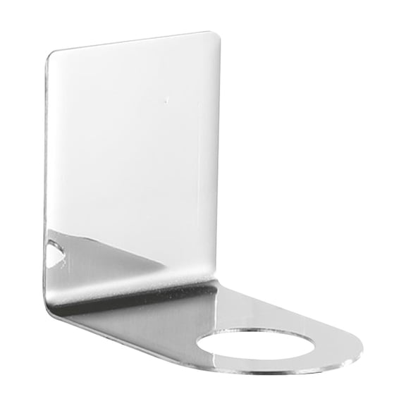 No-Drill Adhesive Bottle Holder, Wall-Mounted Shower Caddy for Lotion and Shampoo Bottles, Silver, 1.1 Inches Diameter