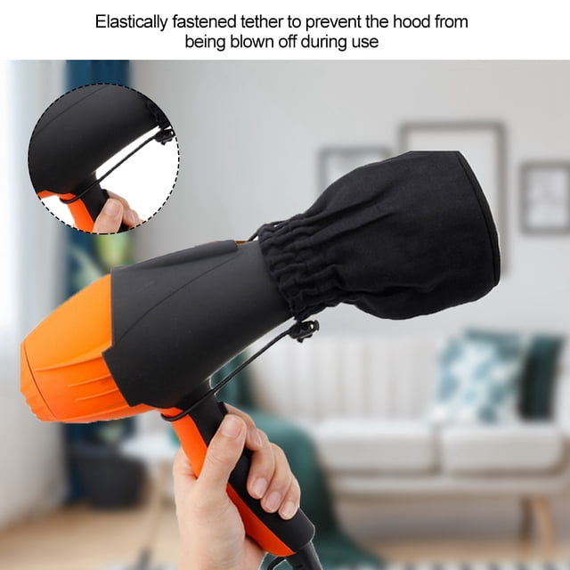 Hair Dryer Sock Diffuser Cover, Professional Cloth Diffuser Hair Dryer Attachment, Foldable Canvass Hair Blower Diffuser Cover with Tether for Long and Short Hair Drying
