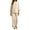 Beige, variant on Pant Suits for Women Dressy Women's Casual Trousers Suit Set Comfortable Round Neck Long Pants Outfit For Daily Wear Spring Woman's Suit Slim Fit Suits Women Celebration Jumpsuit Striped Pet Beige 3XL