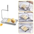thumbnail image 1 of serony Stainless Steel Cheese Slicer Non-slip Wire Cutter for Cheese Butter Luncheon Meat, 1 of 8