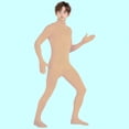 thumbnail image 2 of Mercatoo Kids Full Body Unitard 𝗢ne-Piece Long Sleeve Footed Jumpsuit Turtleneck Stretchy Leotard Gymnastics Catsuit, 2 of 6