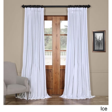 Exclusive Fabrics Faux Silk Extra-wide Blackout Single Curtain Panel