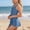 Blue, variant on RTKFRFLM Girls Skirted One Piece Swimsuit Adjustable Strap Princess Style Bathing Suit Kids Summer Beach Swimwear
