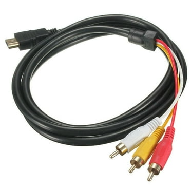 SHUWND HDMI to RCA Cable HDMI Male to 3 RCA AV Cable Cord Adapter Transmitter for HDTV DVD HD 1080P