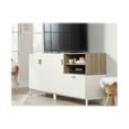 thumbnail image 4 of Sauder Anda Norr Collection - Unité de Rangement - Modulaire - 2 Étagères - 3 Portes - Blanc, Chêne Ciel, 4 of 14