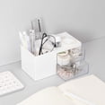 thumbnail image 6 of Pen Holder,Desk Storage Box,Desk Organizer,Vanity Organizer, Cosmetic Storage Organizer, Makeup Organizer, Mini Desk Storage for Office Supplies, Bathroom Counter or Dresser, 6 of 8