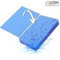 thumbnail image 4 of Esponjas Corporales de Celulosa Natural 100% | Exfoliación Suave, Biodegradable y Reutilizable | Ideales para Limpieza Profunda, Revitalizar la Piel y Cuidado Ecológico Diario | Azul 15 Unidades, 4 of 4