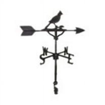 Aluminum Cardinal Weathervane - Black
