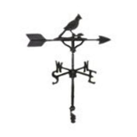 Aluminum Cardinal Weathervane - Black