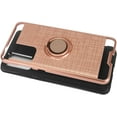 thumbnail image 5 of Case for Motorola Moto G Pure Hybrid 360° Ring Armor Shockproof Dual Layers 2 in 1 Holder with Ring Stand for Magnetic Car Mount Cover by Xcell - Rose Gold, 5 of 5