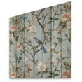 thumbnail image 2 of Designart "Chinoiserie Featuring Birds and Peonies XIII" Floral Print on Natural Pine Wood, 2 of 5
