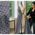 thumbnail image 5 of Soimoi Cotton Voile Fabric Leaves & Floral Artistic Printed Fabric 1 Yard 42 Inch Wide, 5 of 7