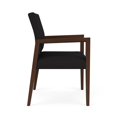 thumbnail image 3 of Pemberly Row Waiting Reception Wide Guest Chair Wood Frame in Black, 3 of 5