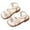 Beige, variant on TOWED22 Girls Sandals Open Toe Cute Flats Dress Sandals with Rubber Sole Toddler/Little Kid/Big Kid（Brown,9）