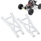 thumbnail image 4 of Kit de brazos inferiores delanteros y traseros de aleación de aluminio para coche modelo TRXXAS SLASH 2WD 1/10 RC (plata), 4 of 8