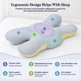 thumbnail image 3 of Side Sleeper Pillow Anti Wrinkle Aging Memory Foam Pillow, Neck Support Pillow for Side Back Stomach Sleepers, 3 of 8