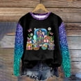 thumbnail image 6 of TAIAOJING Womens Comfortable Easter Print O Neck Sweatshirt Round Neck Fit Pullover Tops Long Sleeve Workout Shirts Loose Blouse, 6 of 7