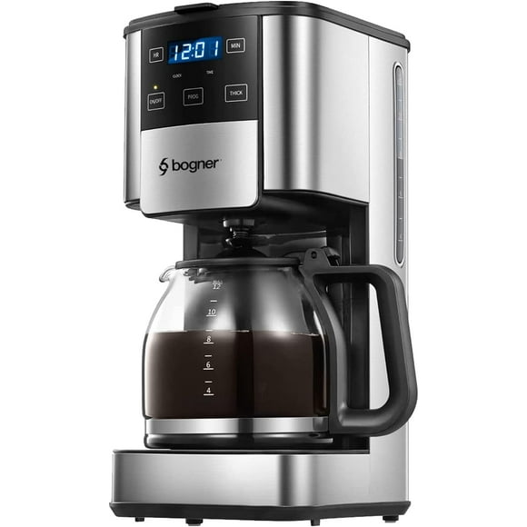 Cafetera c/Temporizador Programable De Goteo 12 Tazas Acero Inox Bogner Bogner BDCM012