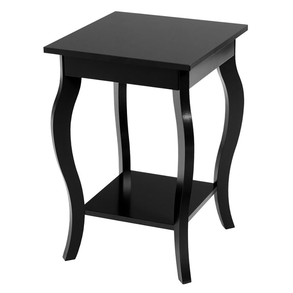Finihen End Side Table, Set of 2 Side Table End Table Night Stand with Shelf, Sofa Couch Table, for Small Spaces, Living Room, Bedroom, Black Finihen End Side Table, Set of 2 Side Table End Table Night Stand with Shelf, Sofa Couch Table, for Small Spaces, Living Room, Bedroom, Black