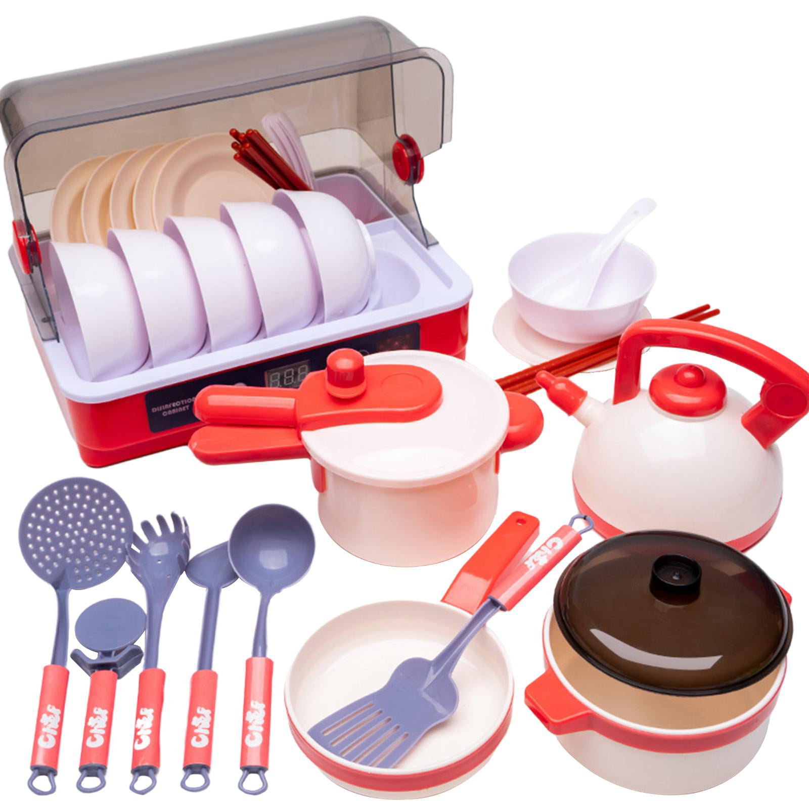 9-36Pcs Kid Child Pretend Role Play Kitchen Accessory Toy food Set Cooking Gift 
