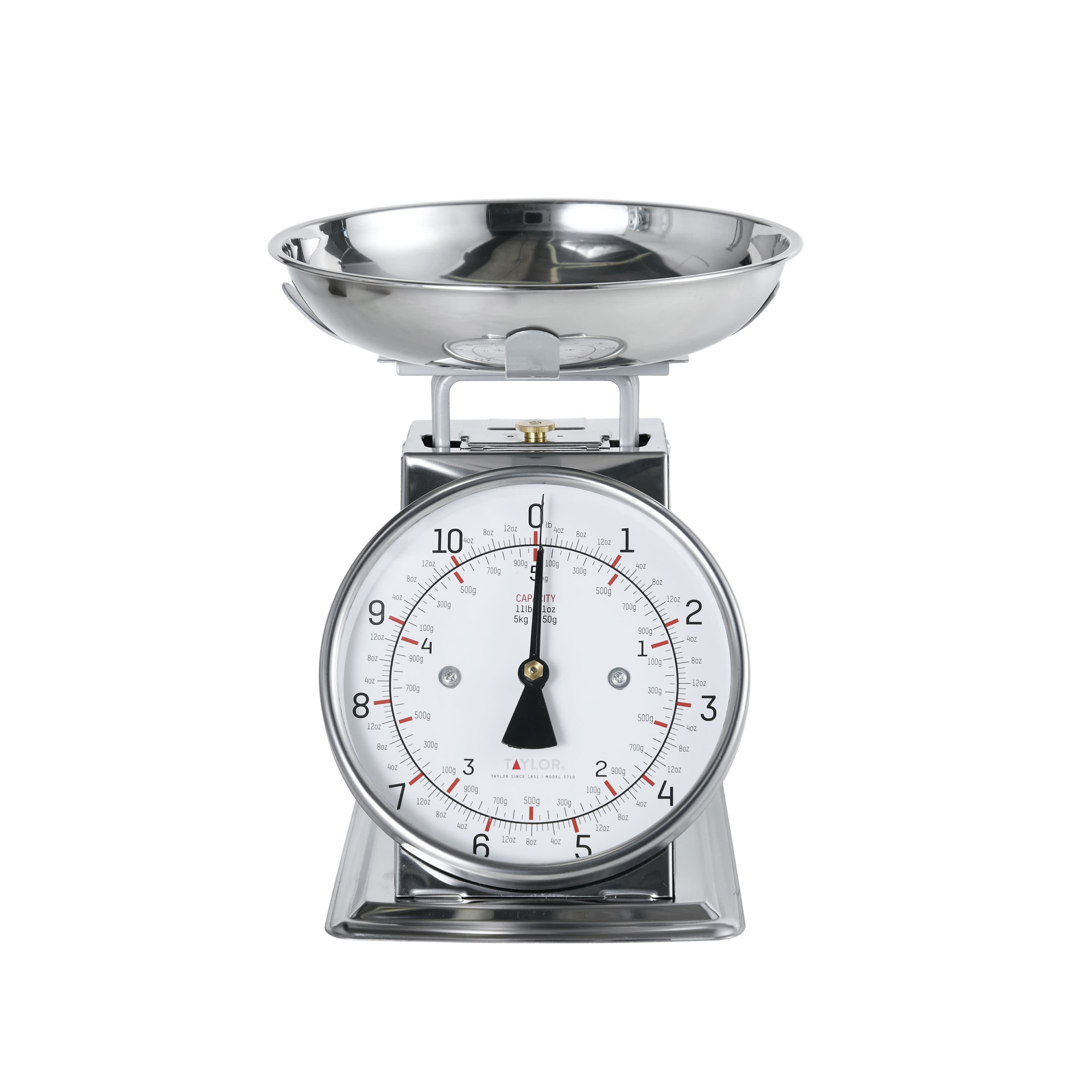 22lb Platform Scale Dial Kitchen Home Scale Stainless Steel Bowl Produce Food 