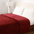 thumbnail image 3 of Berkshire Blanket Eco Plush Bed Blanket, Wine, Twin, 3 of 4