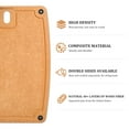 thumbnail image 2 of Pine Fiber Composite Reversible Cutting Board 2-Pack with Juice Groove, Medium & Large, Dishwasher Safe, 2 of 9