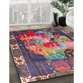 thumbnail image 3 of Ahgly Company Machine Washable Indoor Rectangle Traditional Dark Raspberry Purple Area Rugs, 4' x 6', 3 of 7