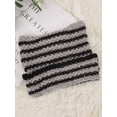 thumbnail image 4 of Lava Knit Cat Ear Beanie for Women, Soft Warm Striped Winter Hat, 19"-23" Universal Fit, 4 of 6