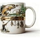 thumbnail image 2 of Taza de café con diseño de pollo y gallo para hombres y mujeres, de cerámica de 11 oz, ideal para té, oficina, hogar, café., 2 of 6