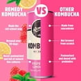 thumbnail image 3 of Remedy Kombucha Raspberry Lemonade 250ml, British Import (Pack of 6), 3 of 5