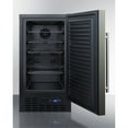 thumbnail image 2 of ADA compliant 18" wide built-in undercounter frost-free freezer with black stainless steel door, lock, and digital thermostat, 2 of 5