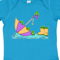 thumbnail image 4 of Inktastic Cute Frogs in a Umbrella with Boots Boys or Girls Baby Bodysuit, 4 of 5