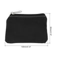 thumbnail image 2 of Uxcell Coin Purse Pouch, Change Purses Small Organizer Bags Zipper 3.15" x 5.12", Black, 2 of 5