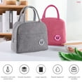 thumbnail image 2 of LNKOO Reusable Insulated Lunch Bag Lunch Tote Box with Front Pocket Zipper Closure for Woman Man Work Picnic or Travel, 2 of 8