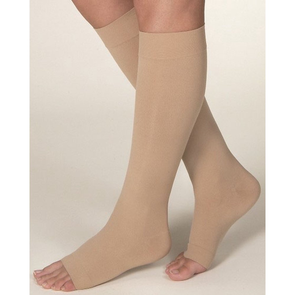 BSN Jobst Unisex Relief KneeHigh Moderate Compression Stockings Open