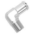 thumbnail image 2 of Edelbrock 8166 Heater Hose Fitting; 90 Degree; 1/2 in. NPT and 3/4 in. Barb; Clear Anodized;, 2 of 3