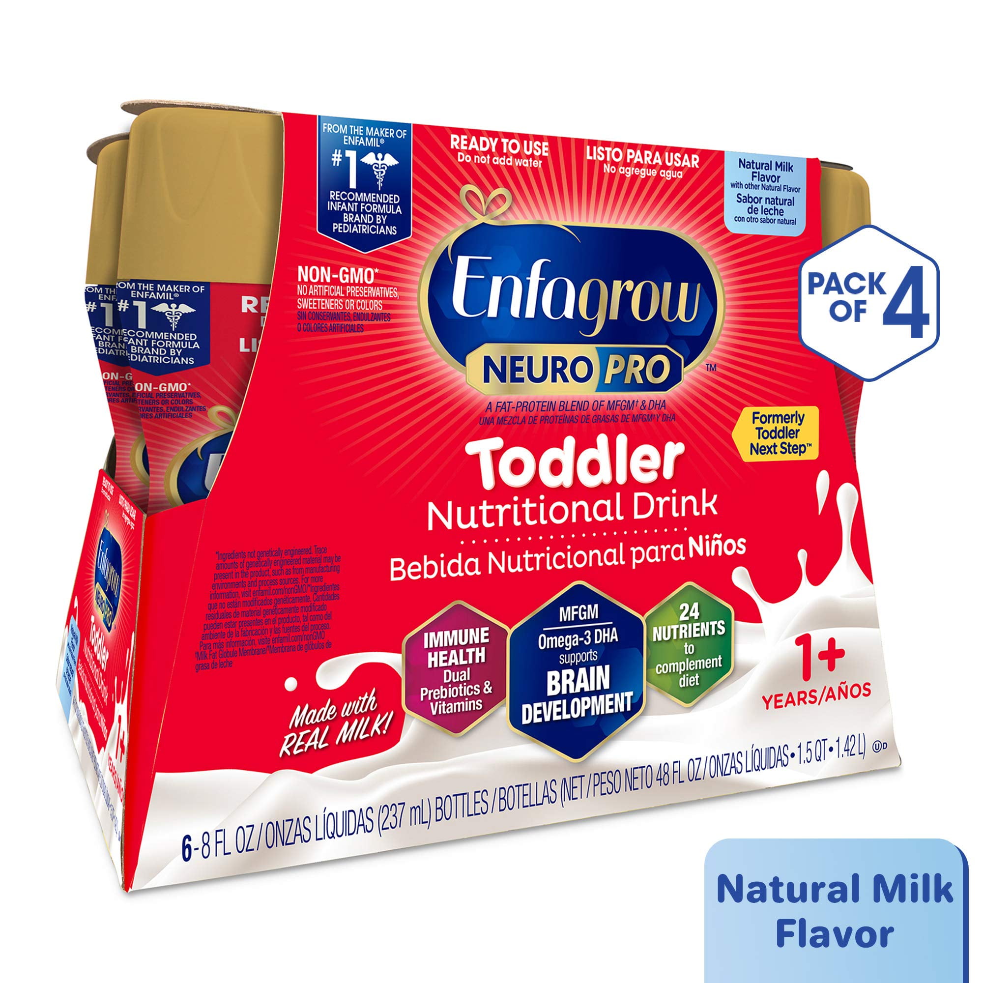 Enfagrow NeuroPro Next Step Toddler Ready to Feed NonGMO Milk Drink