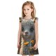 thumbnail image 1 of Balery Adorable Llama In Flowers Camisón de princesa para niñas, pijama de algodón con mangas abullonadas, suave y bonito.-Medium, 1 of 6